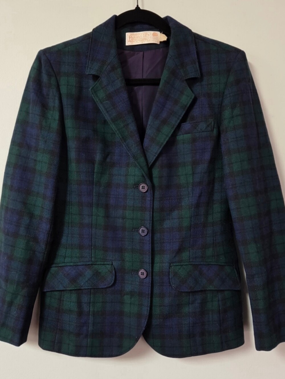 Pendleton Women's Black Watch Jacket In Size 8